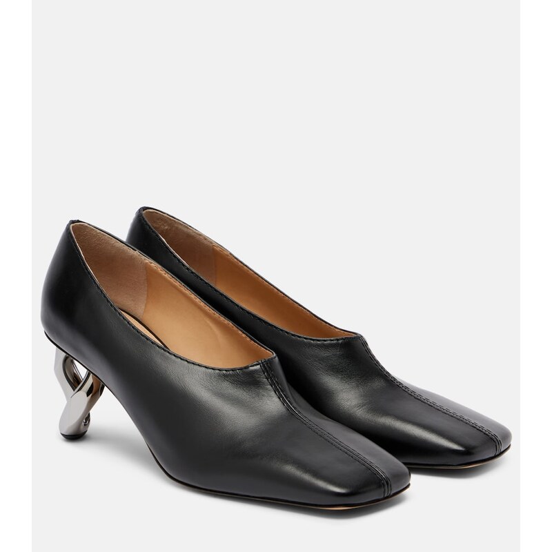 JW Anderson Chain 95 leather pumps