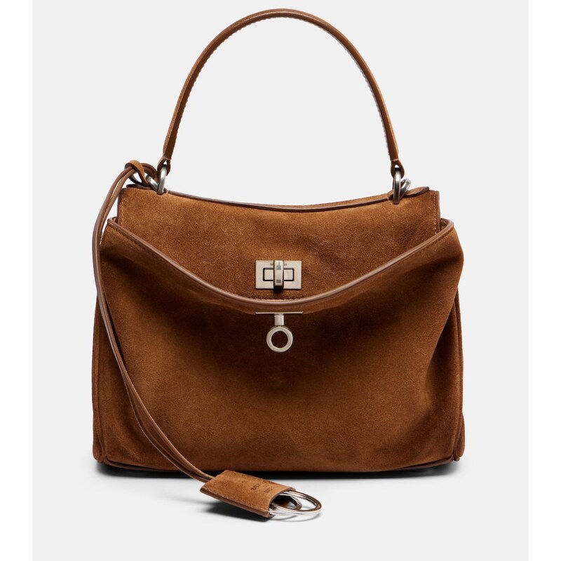 Balenciaga Rodeo Mini suede tote bag