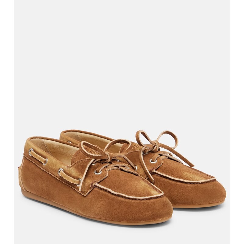 Miu Miu Suede boat shoes
