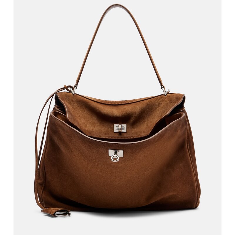 Balenciaga Rodeo Medium suede shoulder bag