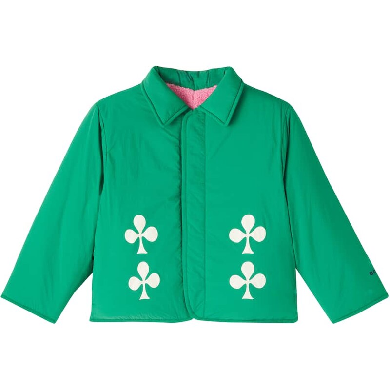 Bobo Choses Clover reversible padded teddy jacket