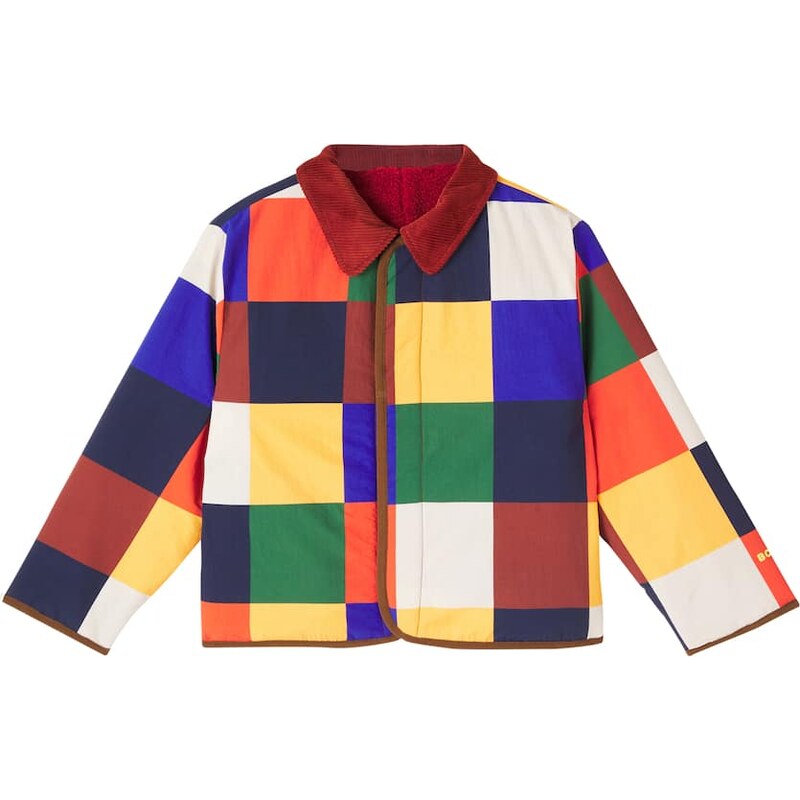 Bobo Choses Multicolor Tiles reversible padded jacket