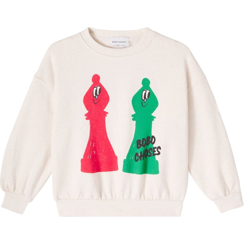 Bobo Choses Checkmate cotton sweatshirt