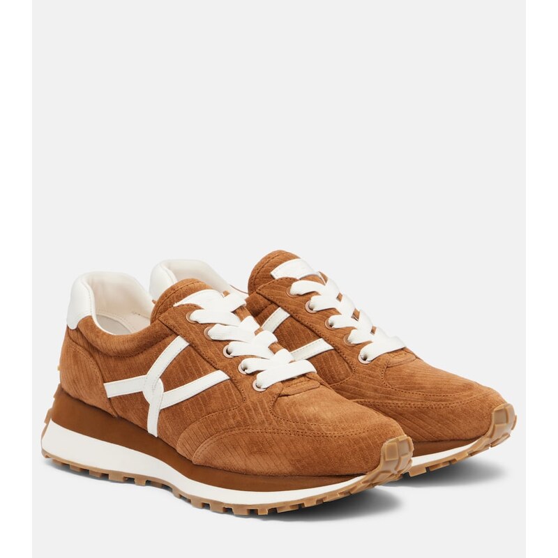 Veronica Beard Valentina corduroy suede sneakers