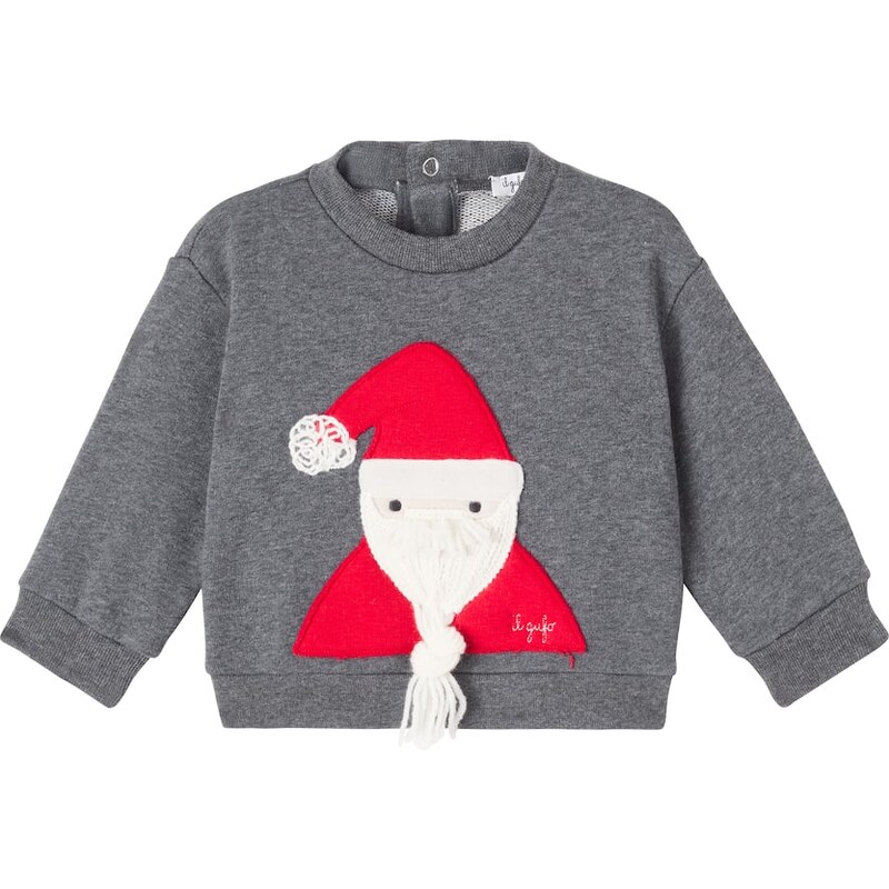 Il Gufo Baby embroidered cotton sweatshirt