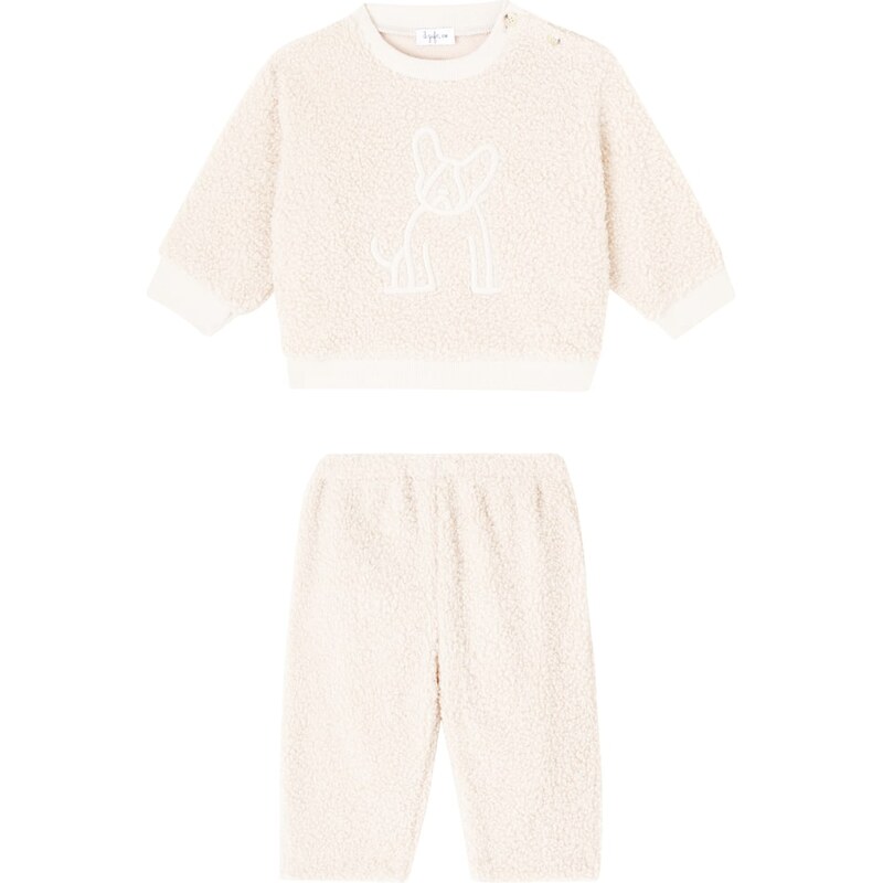 Il Gufo Baby fleece sweatshirt and sweatpants set