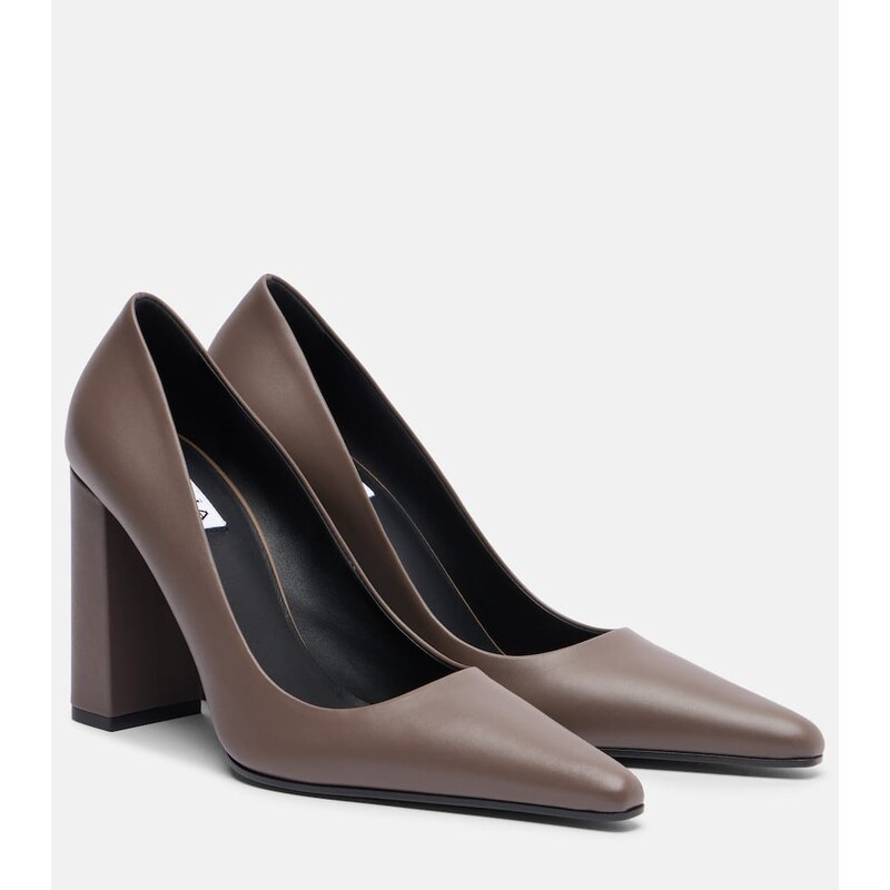Alaïa Pointy kůže lodičky hnědé