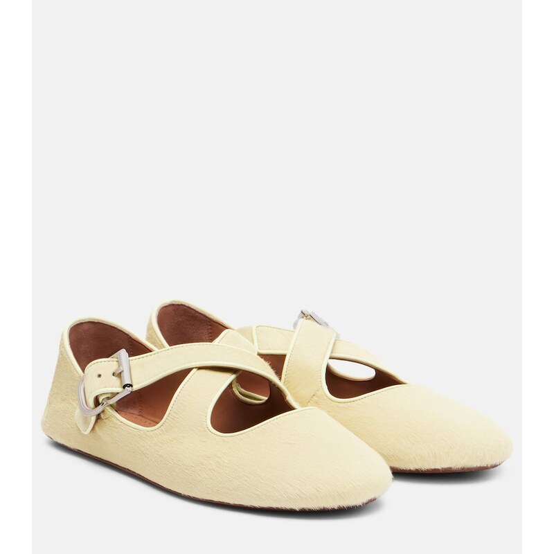 Alaïa Calf hair ballet flats