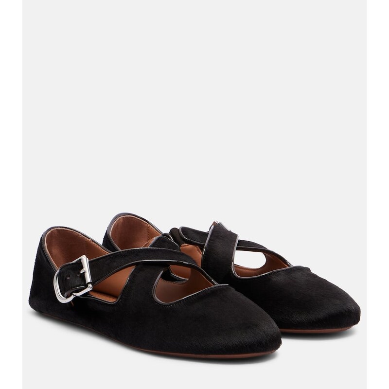 Alaïa Calf hair ballet flats