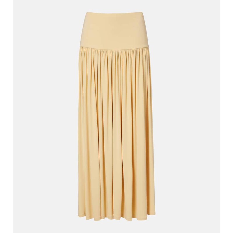 Aya Muse Gathered jersey maxi skirt