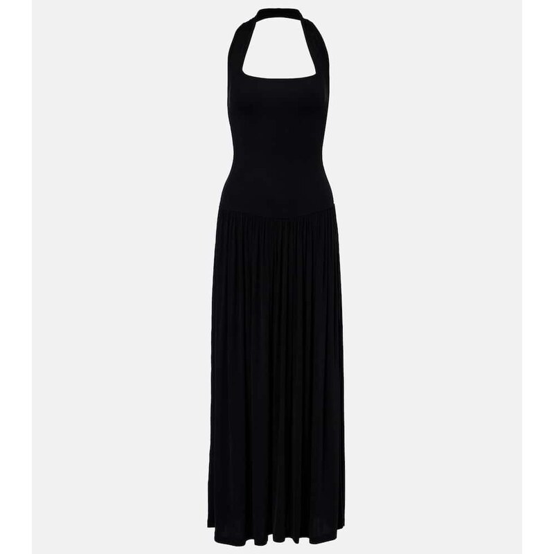 Aya Muse Quill halterneck maxi dress