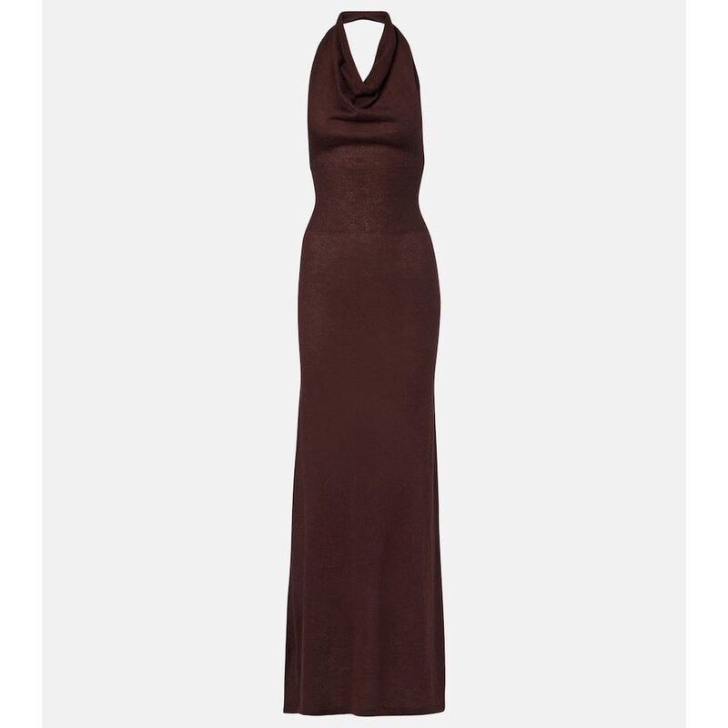 Aya Muse Reed halterneck maxi dress