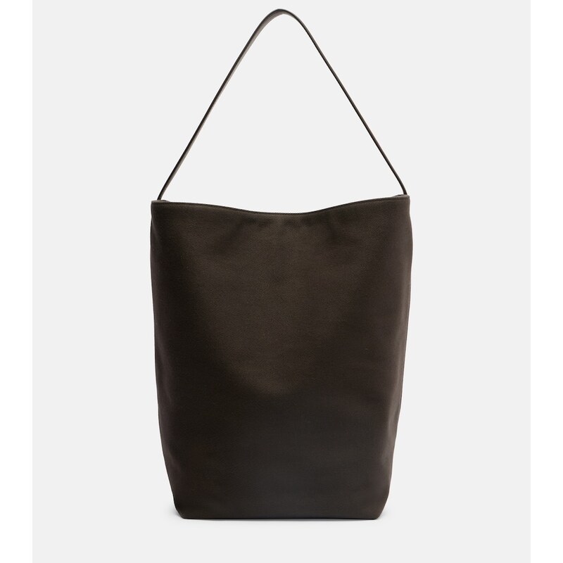 The Row N/S Park Large canvas and leather tote bag
