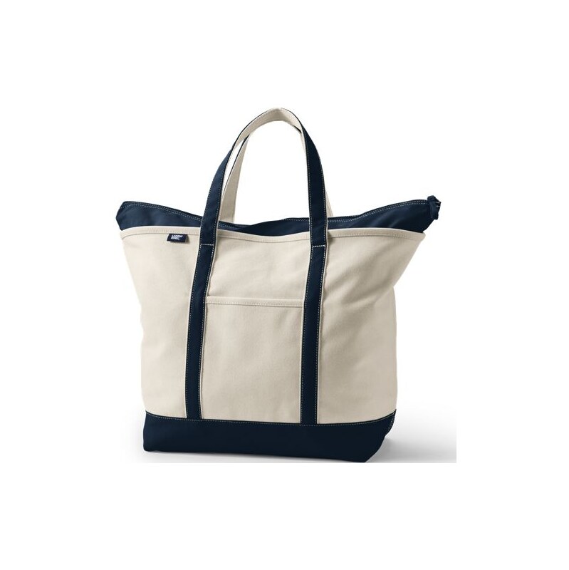 Extra Large Zip Top Canvas Tote Bag, Men, size: one size,