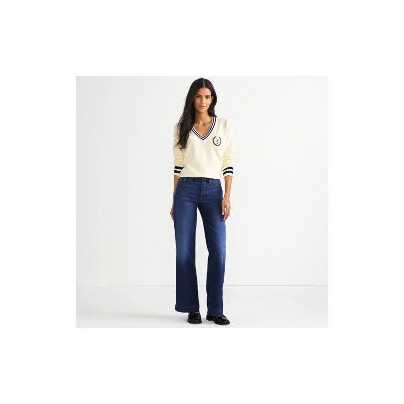 Recover Wide Leg Jeans, High Waisted, Women, size: 12 32,