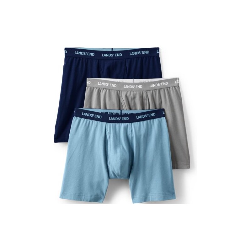 Jersey Trunks, 3-pack, Men, size: S, regular, Blue, Cotton
