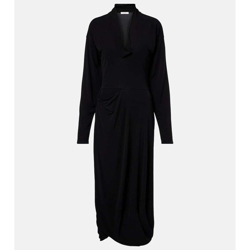 Lemaire Draped crÃªpe jersey maxi dress