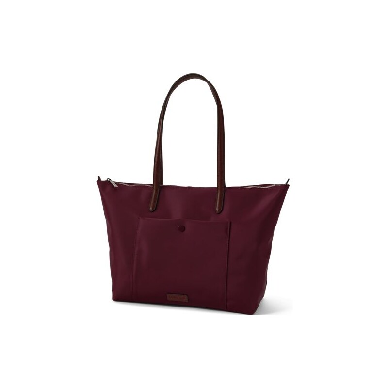Commuter Tote Bag, Women, size: one size, regular, Red, Nylon/Leather, 115261645