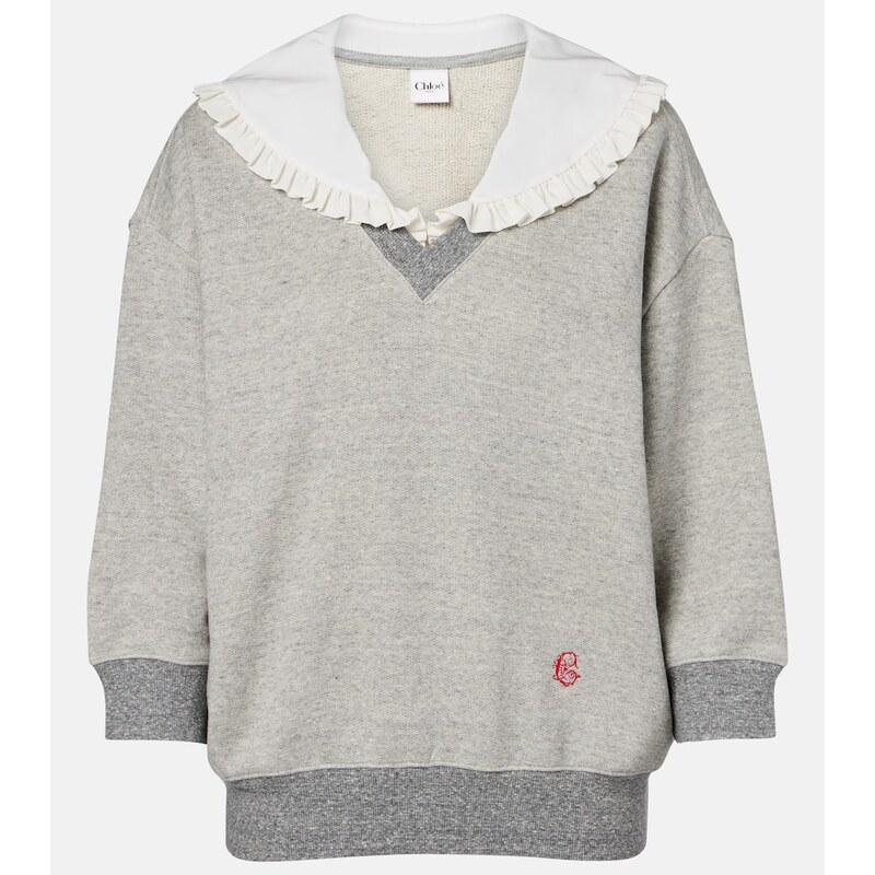 Chloé Cotton-blend French Terry sweatshirt