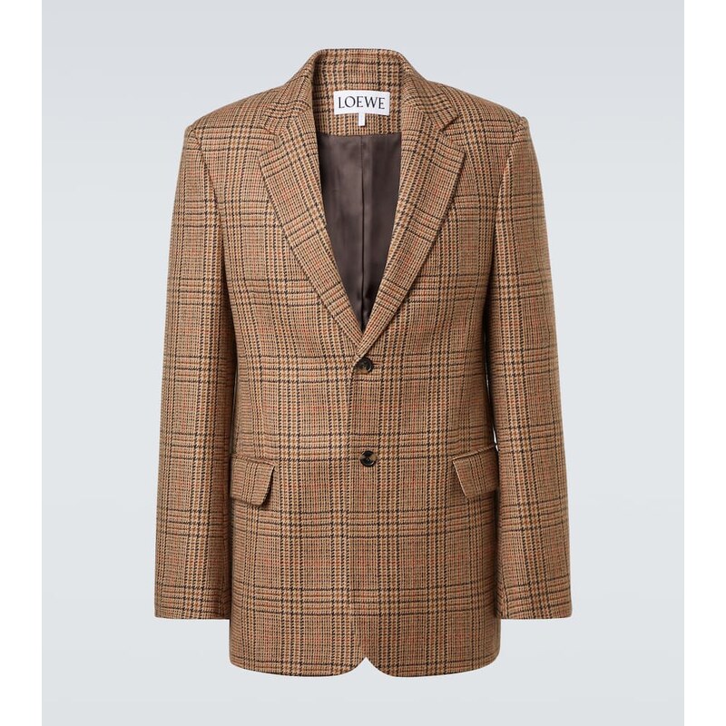 Loewe Prince of Wales check wool blazer