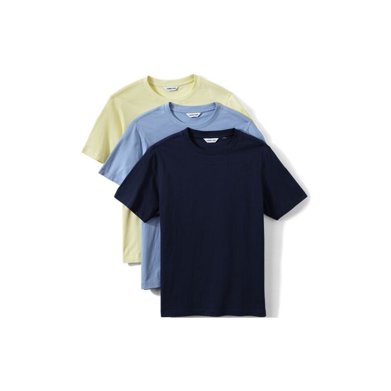 Pure Cotton Crew Neck T-Shirt - 3 Pack, Men, size: M, regular,