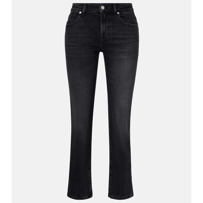 7 For All Mankind Calie Straight cropped mid-rise straight jeans