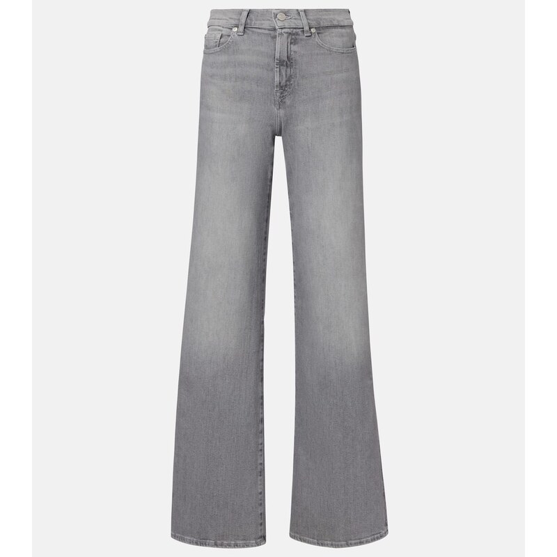 7 For All Mankind Lotta high-rise wide-leg jeans