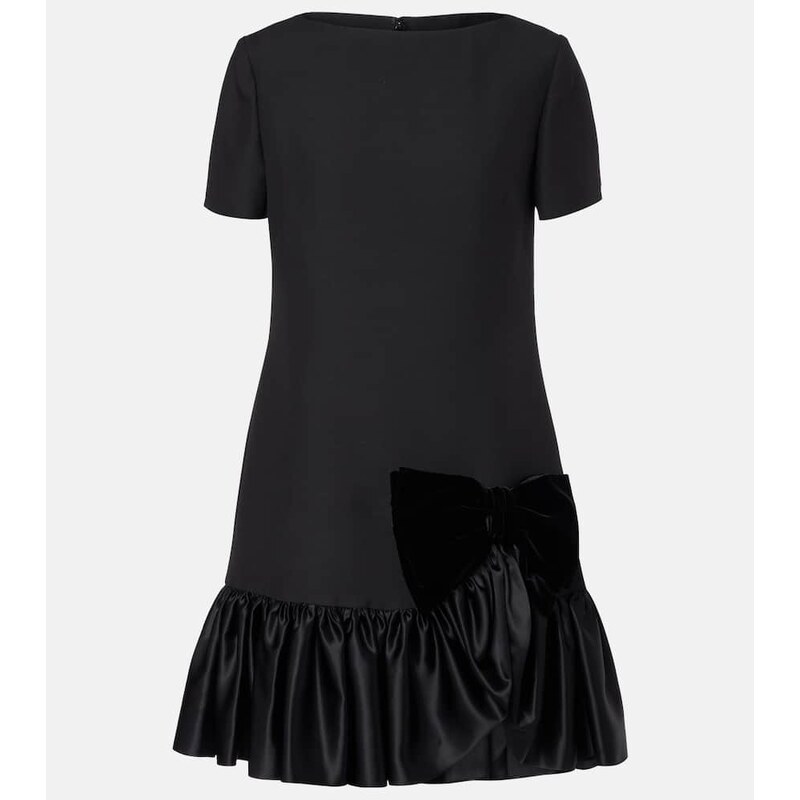 Valentino Crepe Couture ruffled minidress
