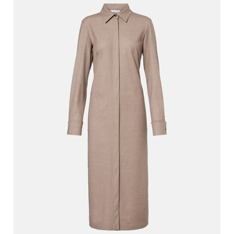 Max Mara Pallino cashmere-blend shirt dress