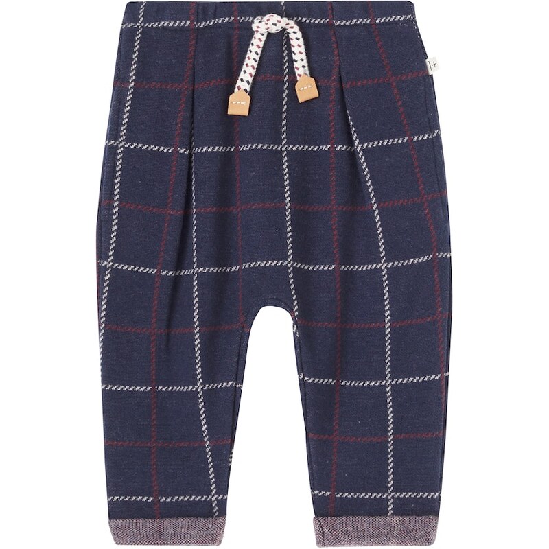 1 + in the Family Baby Robin checked cotton-blend pants