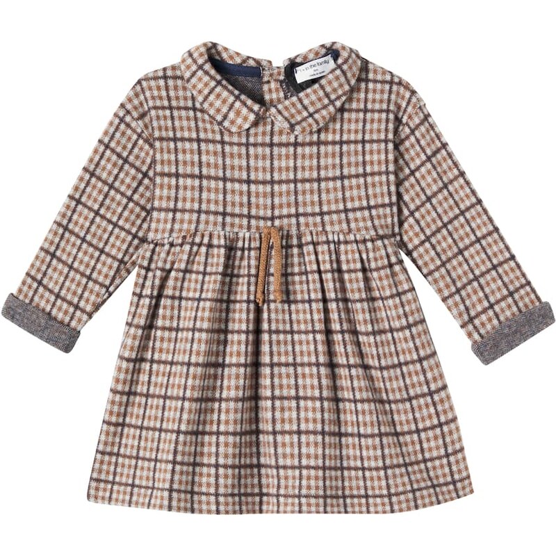 1 + in the Family Baby Julia checked cotton-blend dress