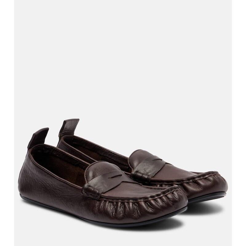 Acne Studios Leather penny loafers