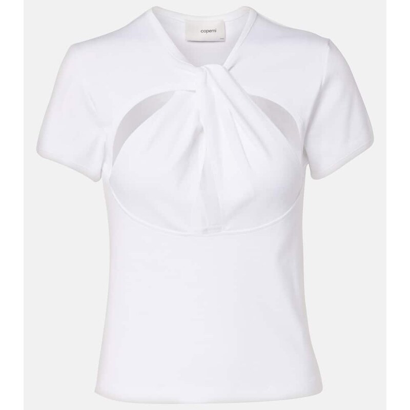 Coperni Cutout cotton T-shirt