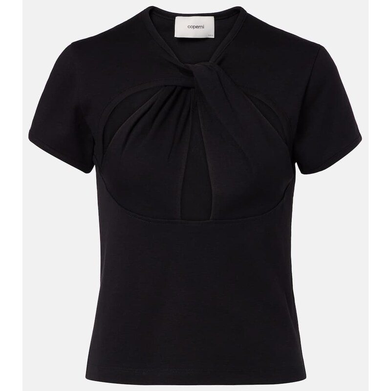 Coperni Cutout cotton T-shirt