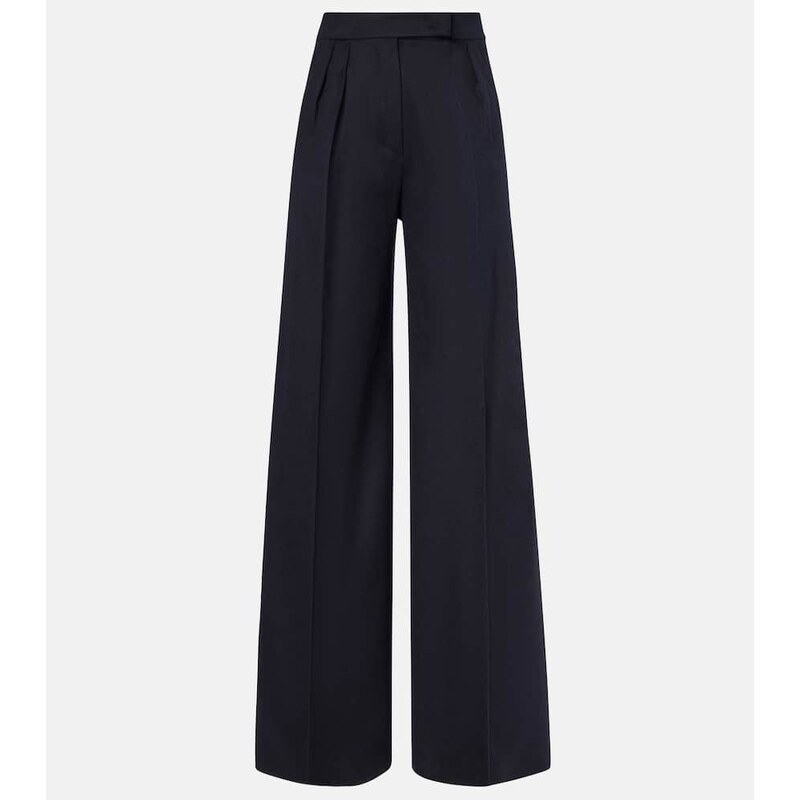 Max Mara Ori camel hair wide-leg pants