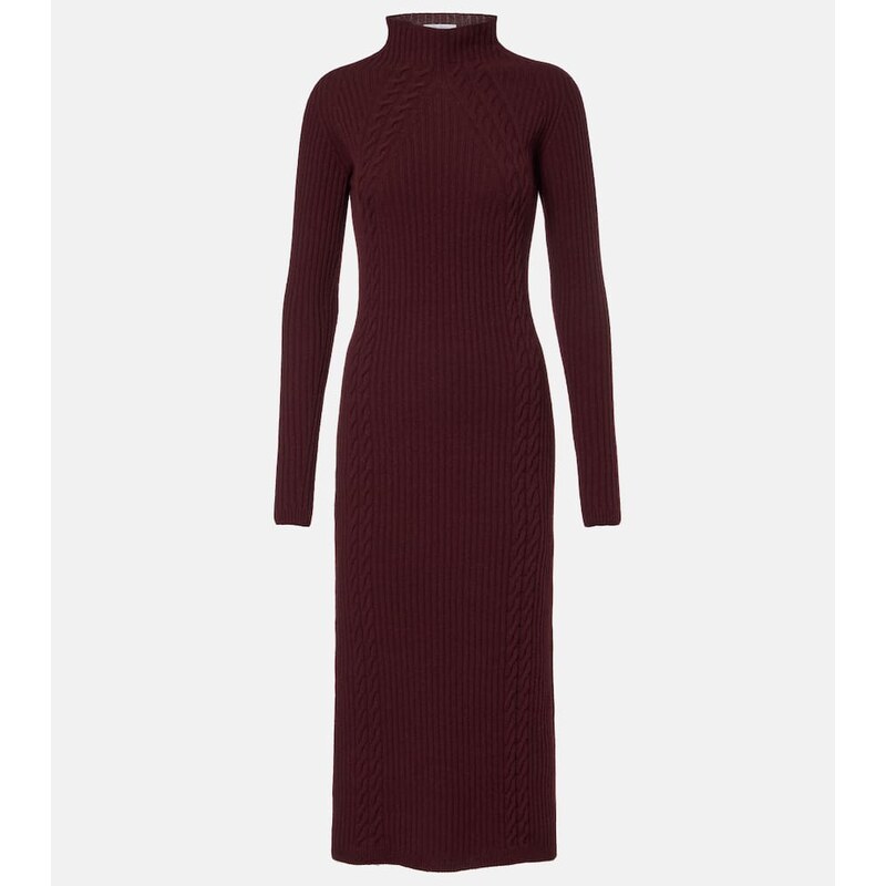 Max Mara Zelanda wool and cashmere midi dress