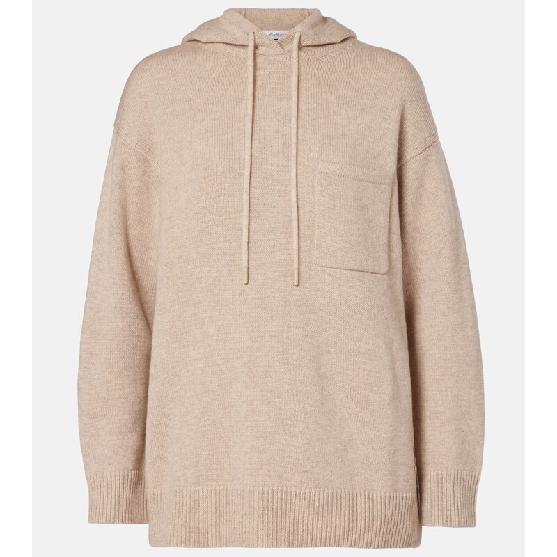 Max Mara Liana wool and cashmere hoodie