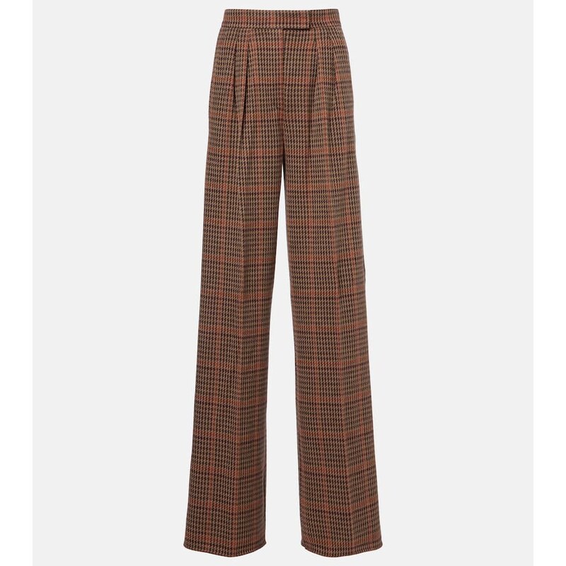 Max Mara Seggio wool and cotton jersey wide-leg pants