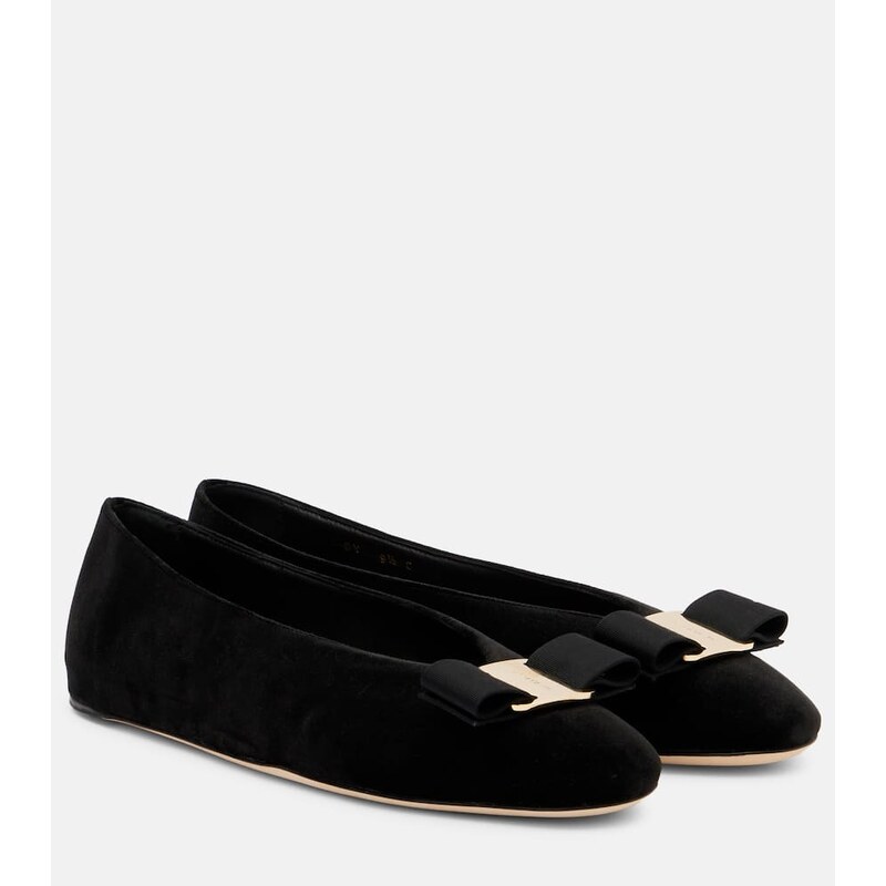 Ferragamo Vanna velvet ballet flats