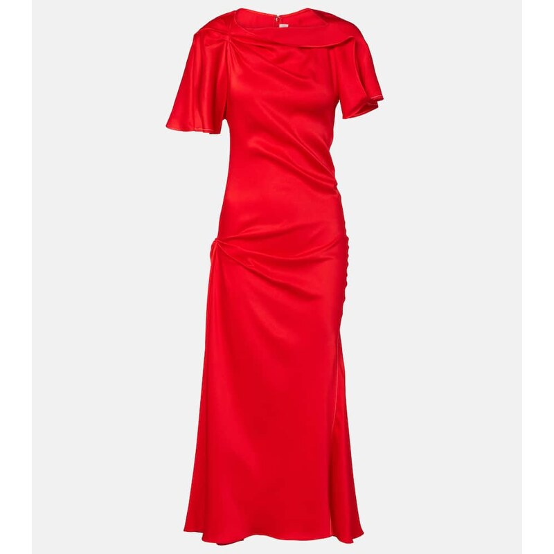 Victoria Beckham Draped gathered midi dress