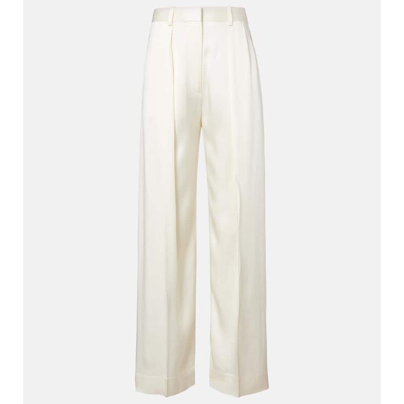Victoria Beckham Satin wide-leg pants