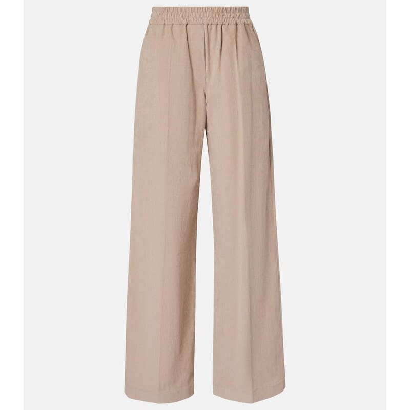 Brunello Cucinelli Cotton corduroy wide-leg pants