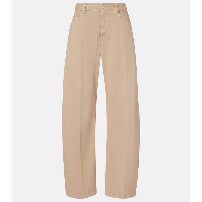 Brunello Cucinelli Mid-rise wide-leg jeans