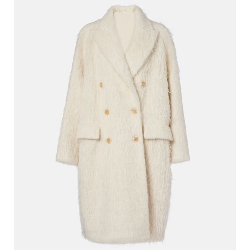 Brunello Cucinelli Double-breasted alpaca-blend coat