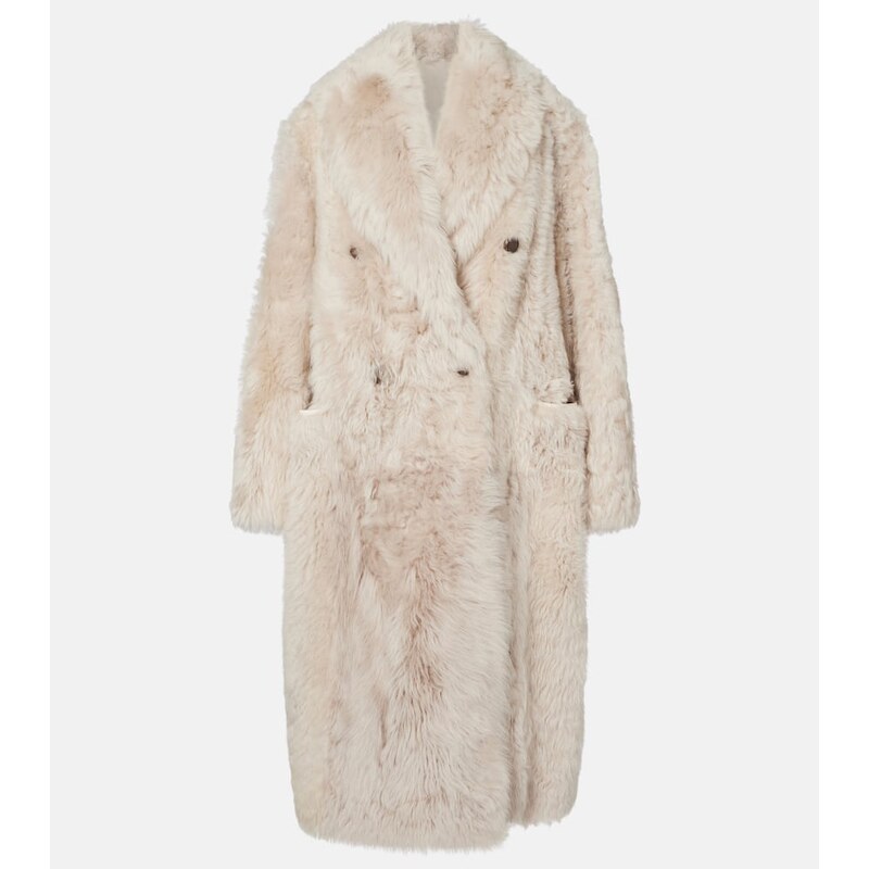 Brunello Cucinelli Double-breasted shearling coat