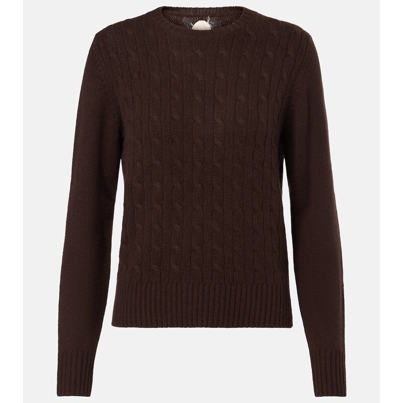 Jardin des Orangers Cable-knit cashmere-blend sweater