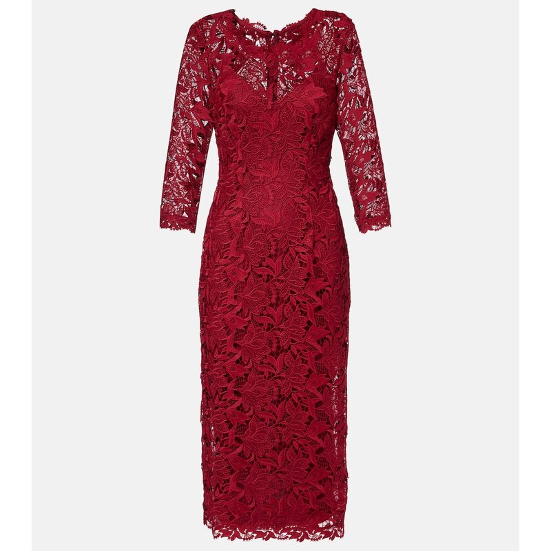 Carolina Herrera Lace midi dress