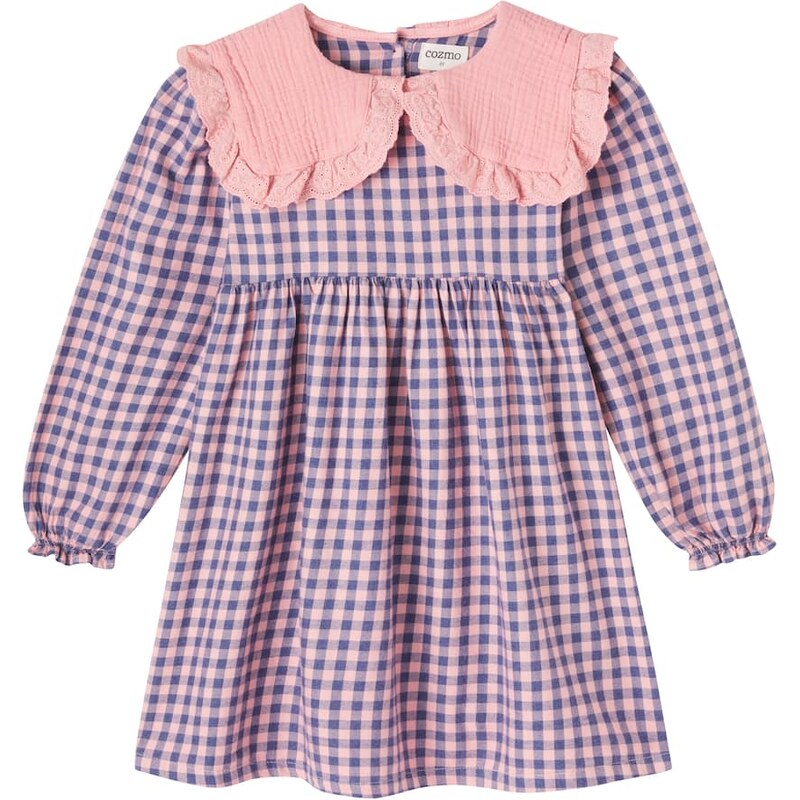 Cozmo Viana gingham cotton flannel dress