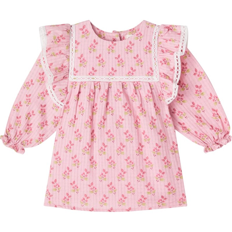 Cozmo Baby Isquia floral ruffled cotton dress