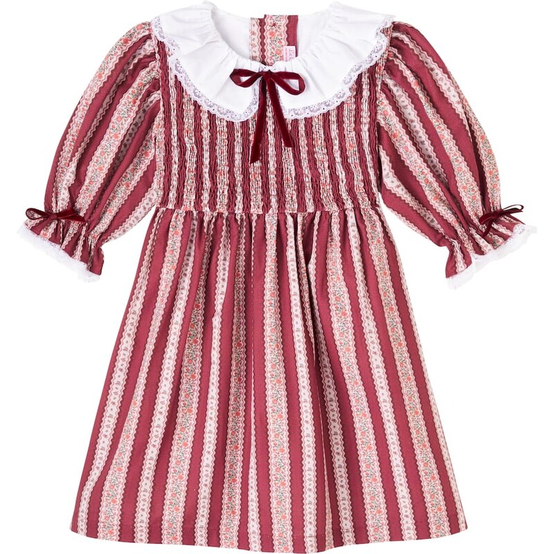 La Coqueta Festa smocked striped cotton dress
